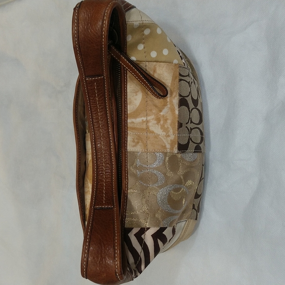 Coach Denim Patchwork Hobo Bag - Picture 4 of 12